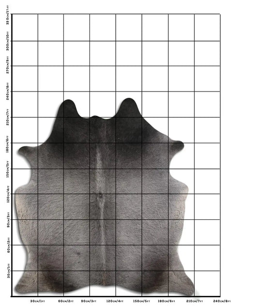 Cowhide Rug Grey C00675