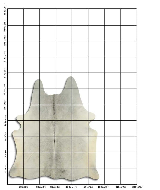 Cowhide Rug Grey C00842