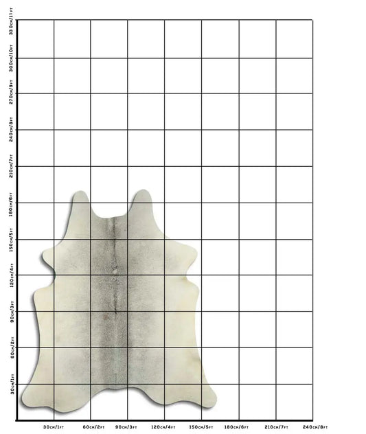 Cowhide Rug Grey C00849