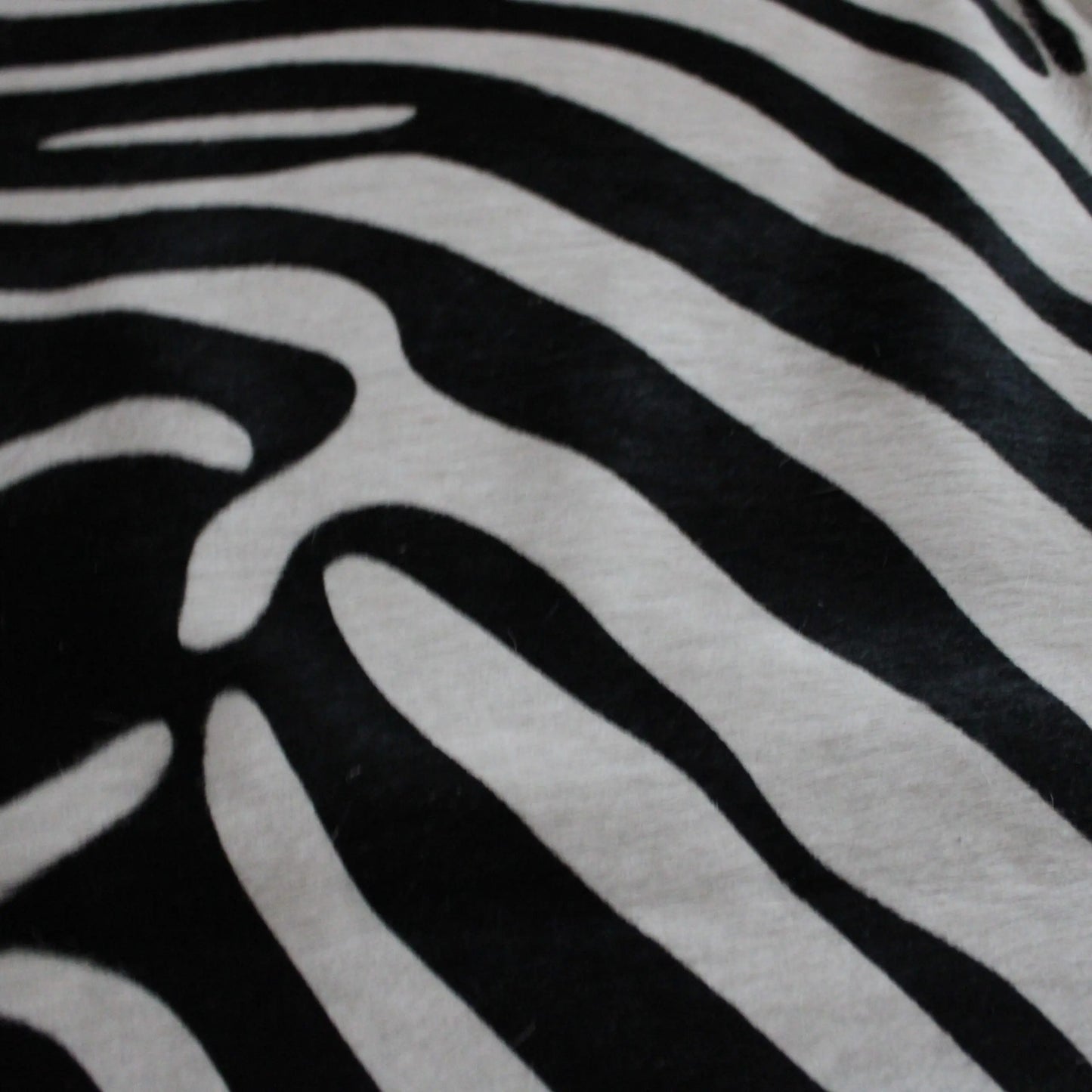 Zebra Print Cowhide Rug C01050