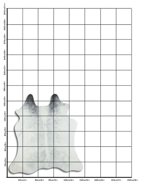 Cowhide Rug Grey C01052