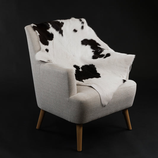 Natural Brown & White Calf Skin Rug CF161 Lifestyle Image