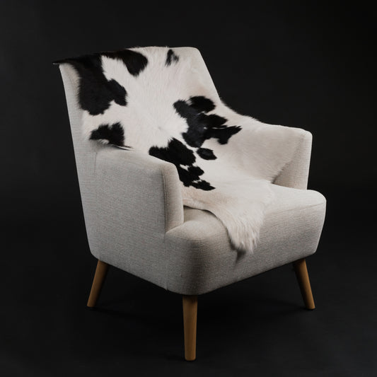 Black & White Calf Skin Rug CF174 Lifestyle Image