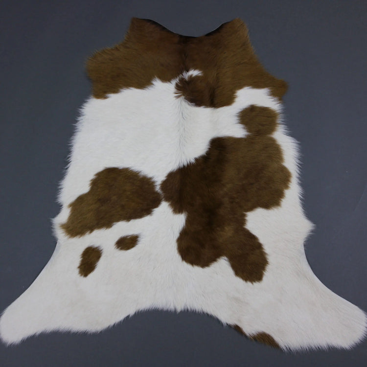 Brown & White Calf Skin