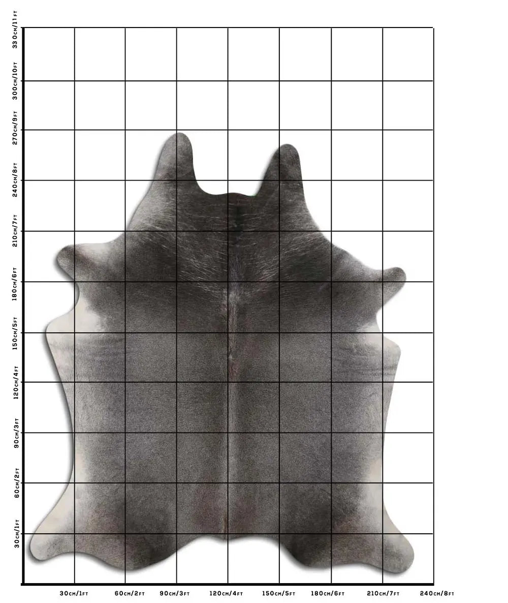 Cowhide Rug Grey C00795