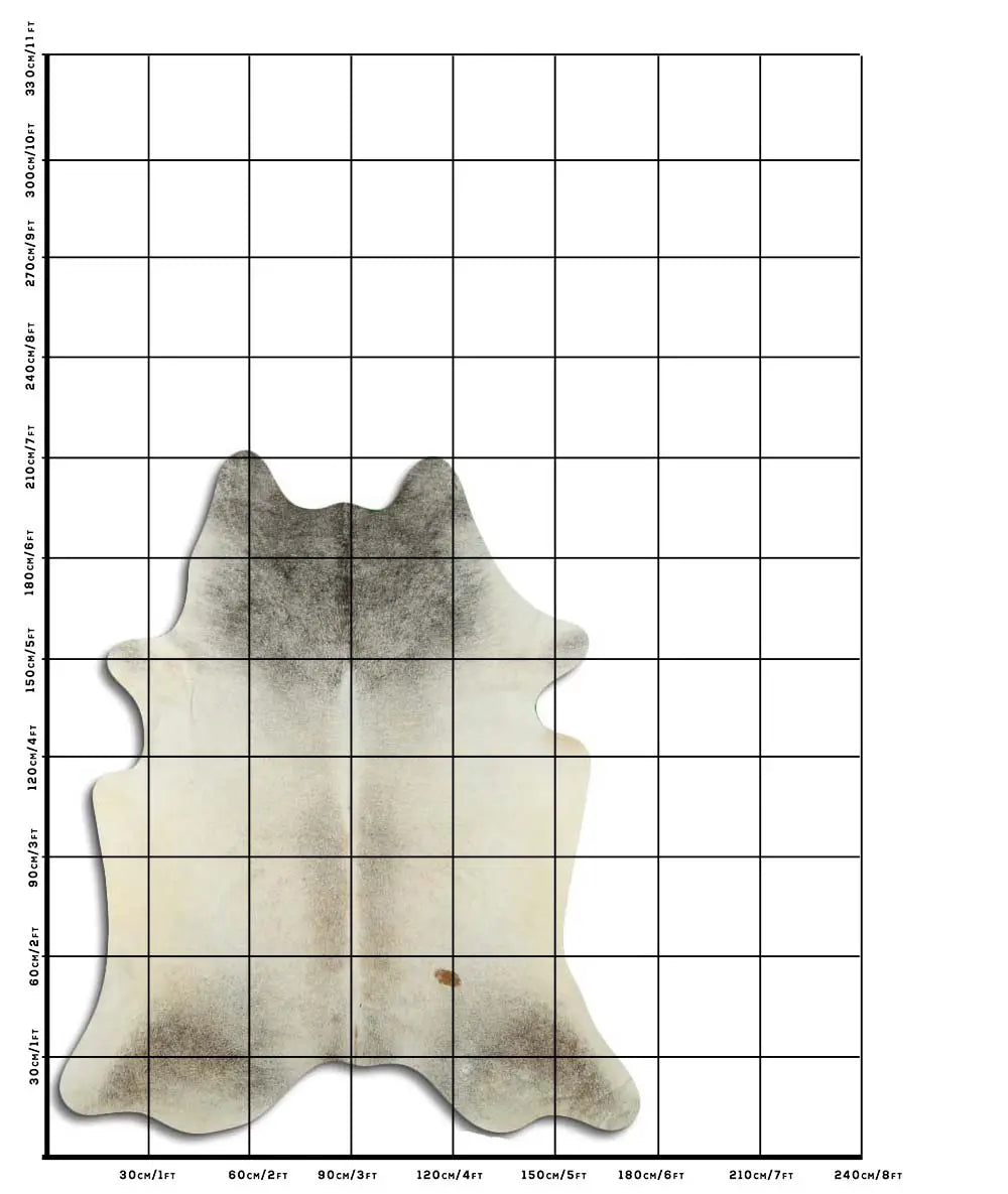 Cowhide Rug Grey C00840