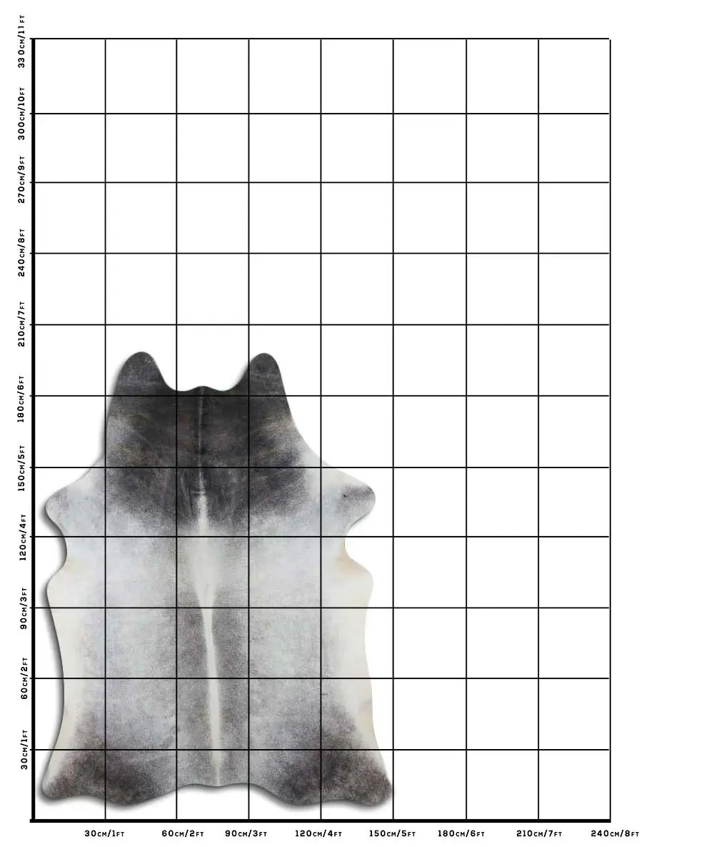 Cowhide Rug Grey C01008