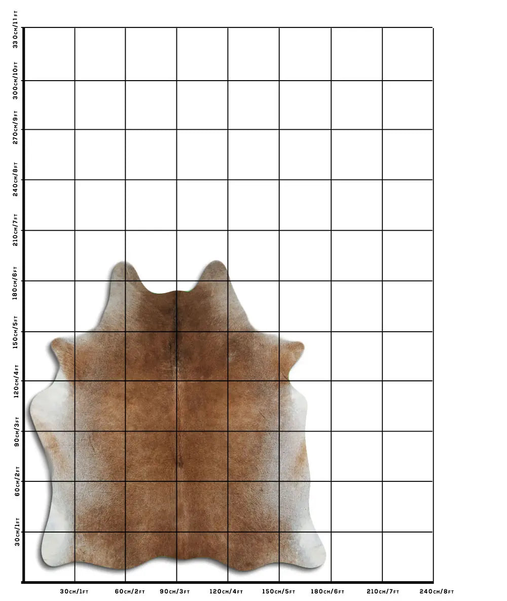 Cowhide Rug Tan Grey C01037