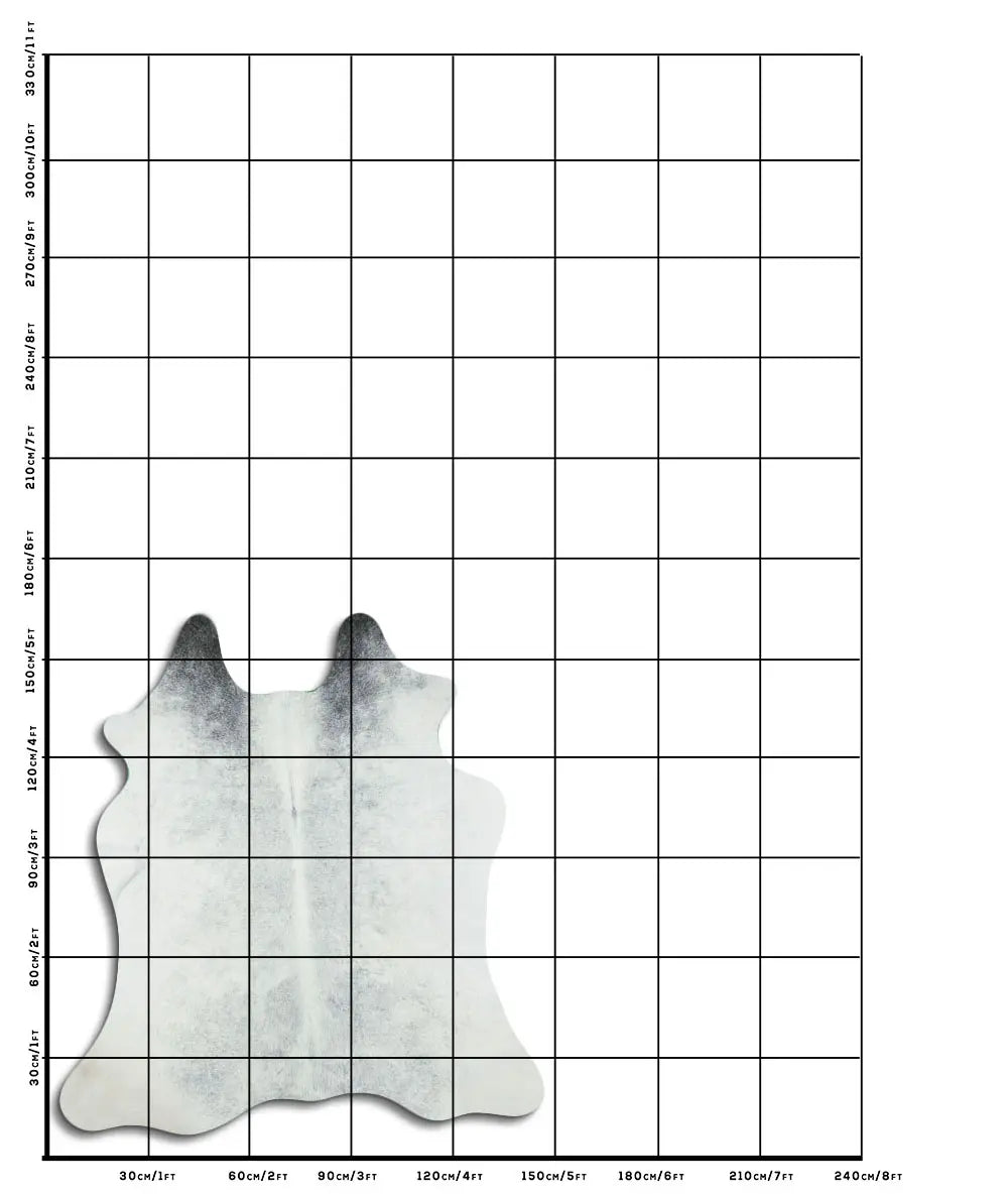 Cowhide Rug Grey C01052