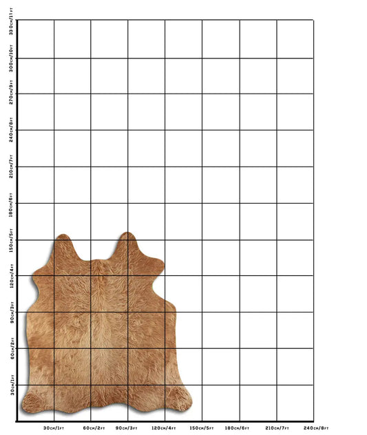 Cowhide Rug Exotic Beige C01056
