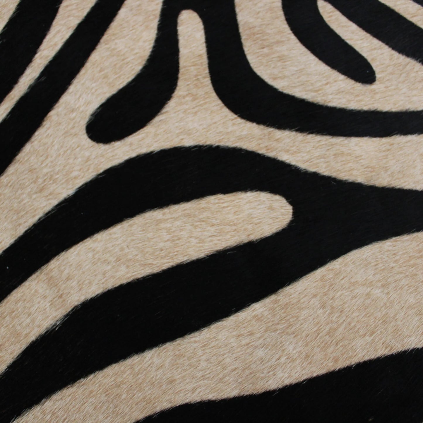 Zebra Print Cowhide Rug C01065