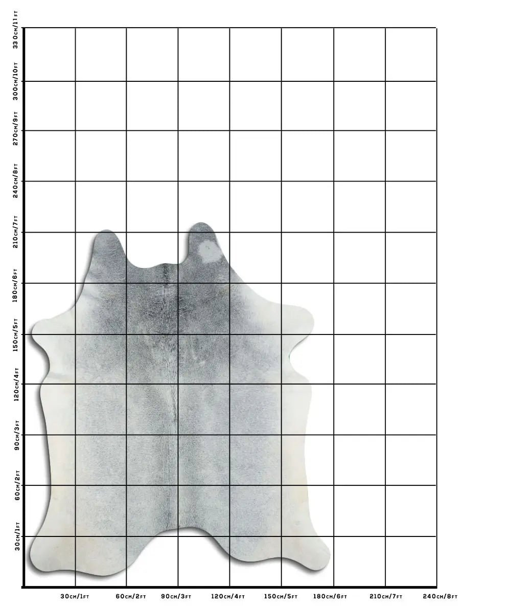 Cowhide Rug Grey C01097