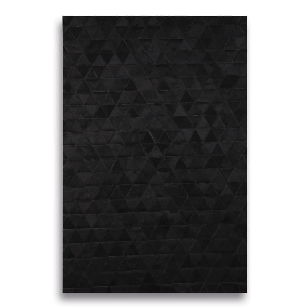 Patchwork Designer Cowskin Rug Pyramid Black Patches – 200 × 160cm – Patch Black Pyramid 160cmx200cm product image