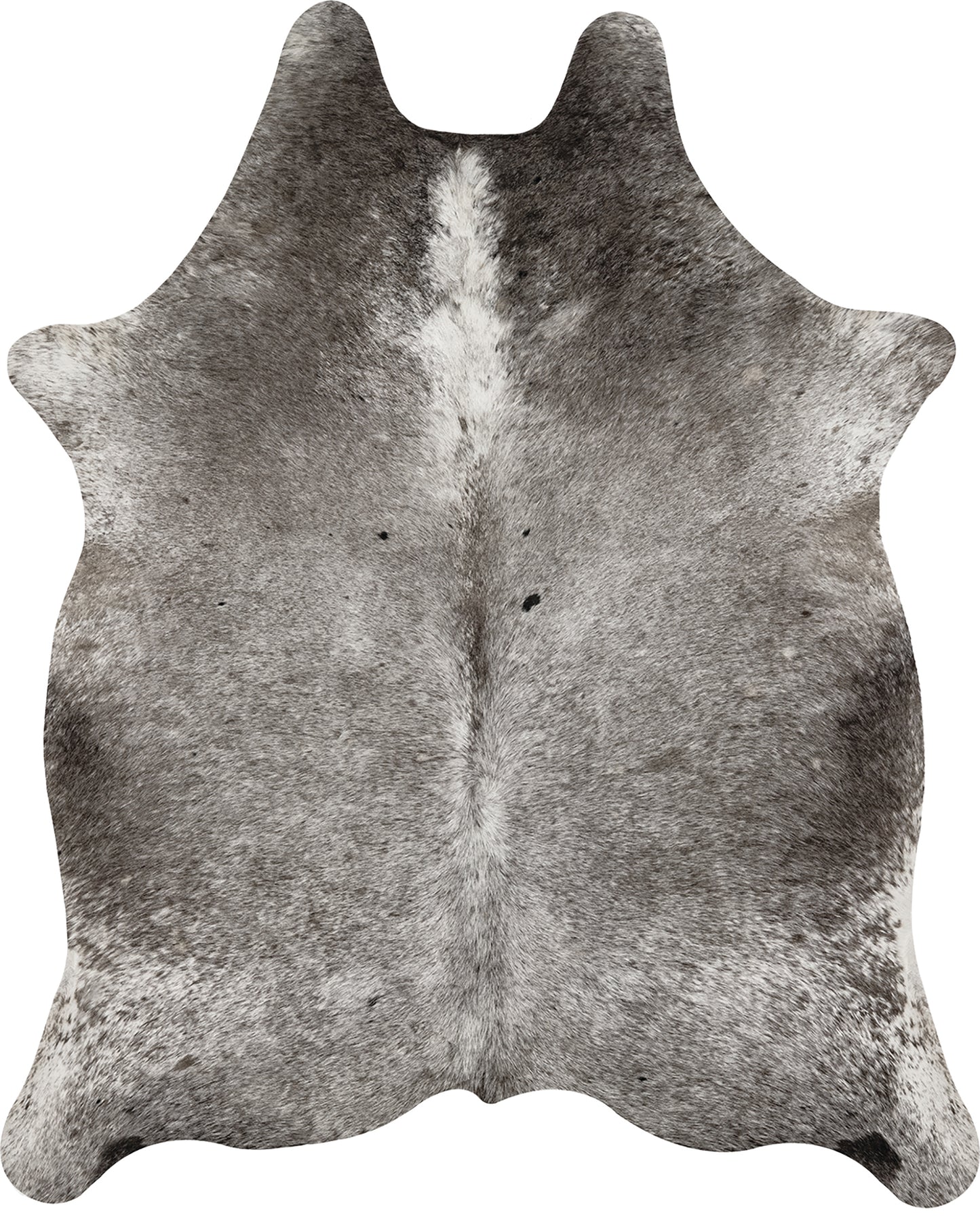 Grey Faux Cowskin Rug