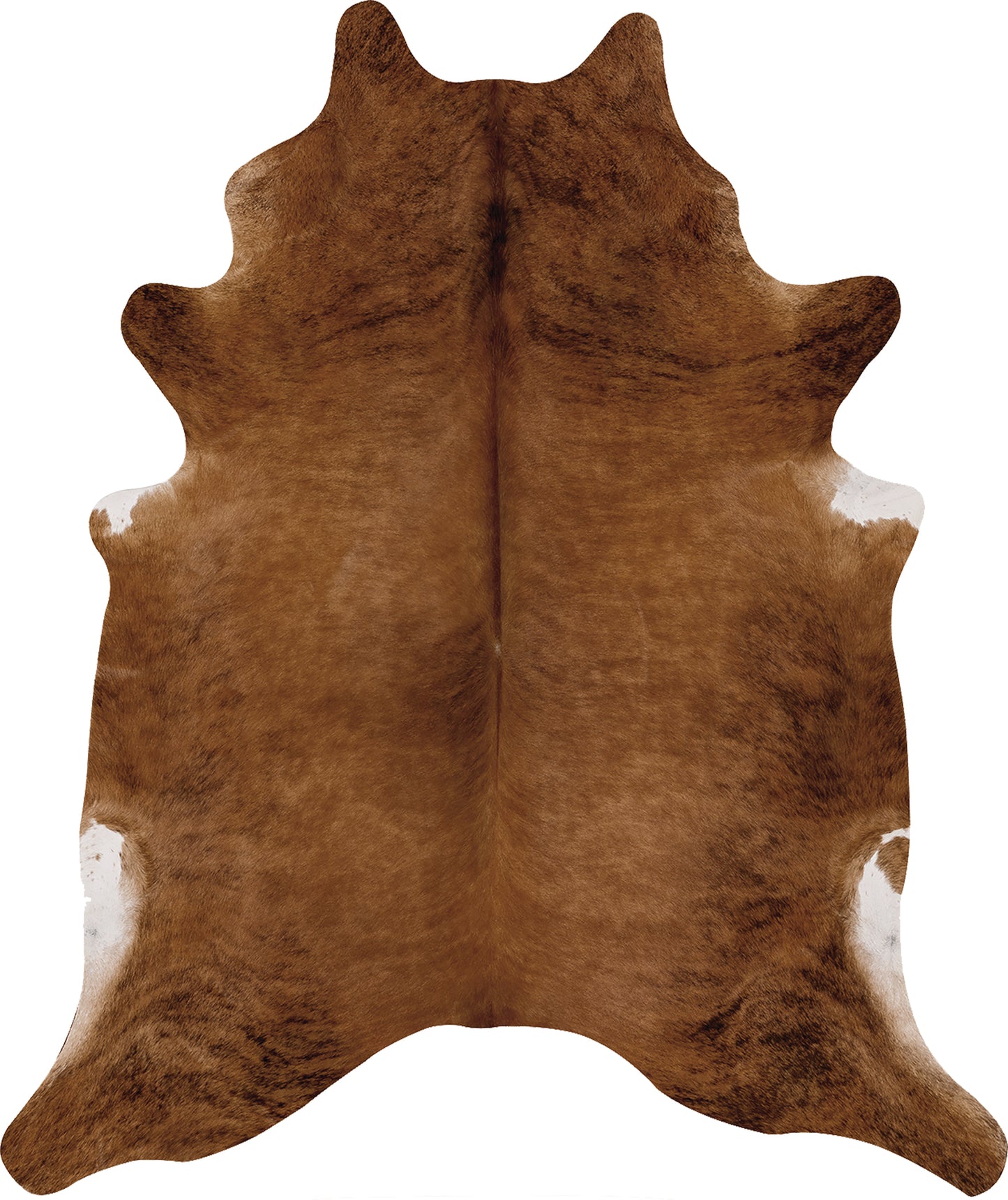 Warm Brown Faux Cowhide Rug