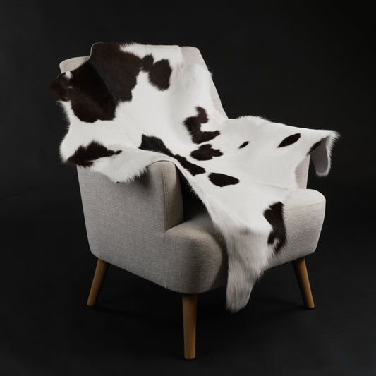 Black & White Calf Skin Rug CF113 Lifestyle Image