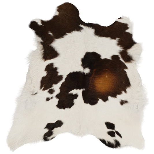Natural Brown, Black, Copper & White Calf Skin Rug CF120 product image