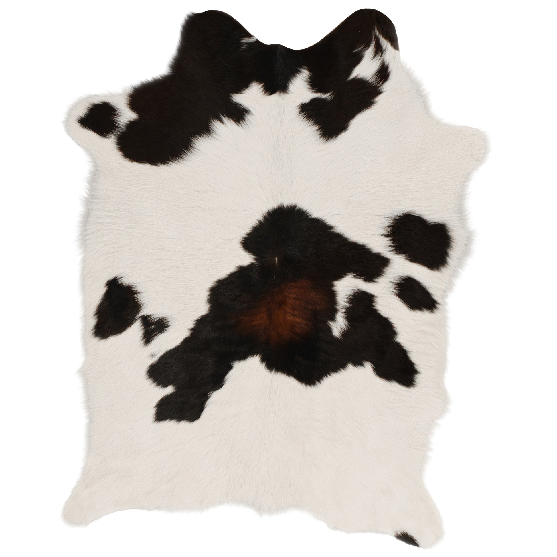 Brown & White Calf Skin Rug CF141 product image