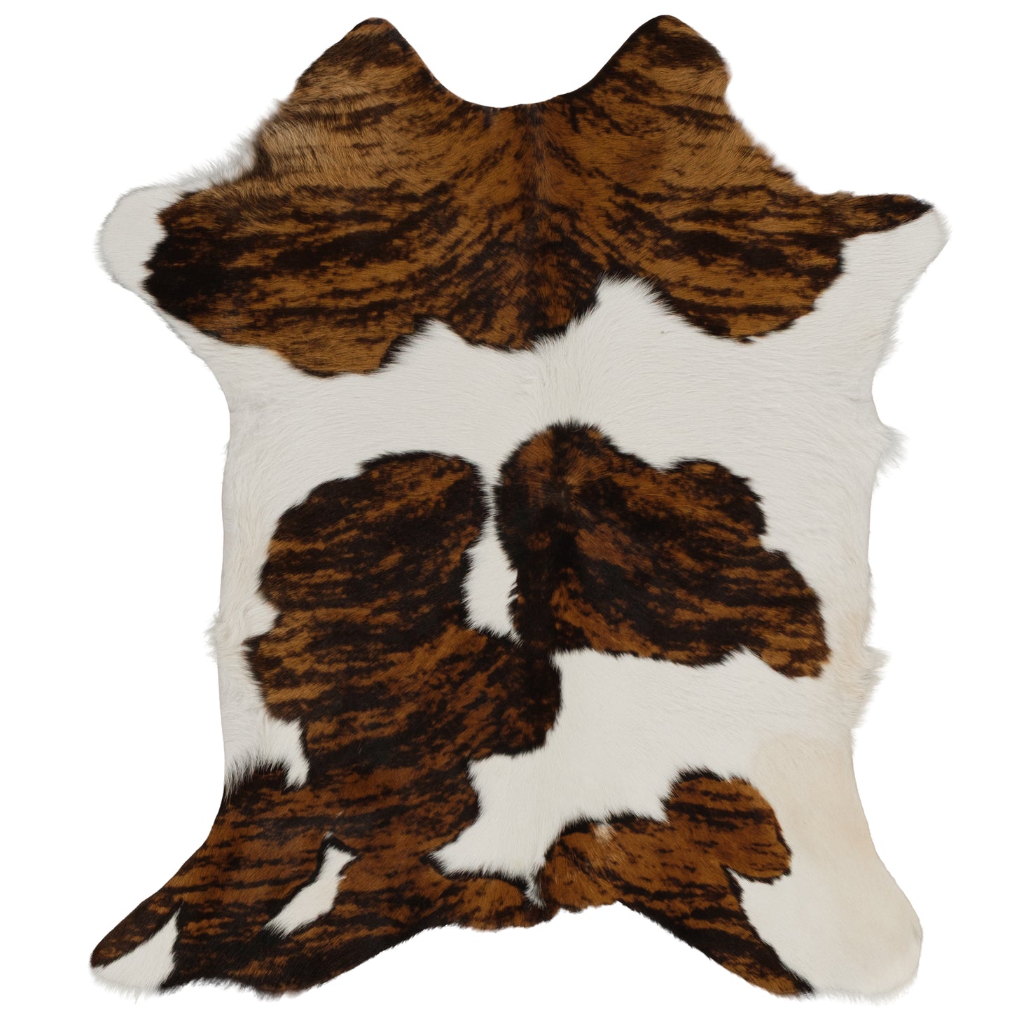 Brown & White Brindle Calf Skin Rug CF151 product image
