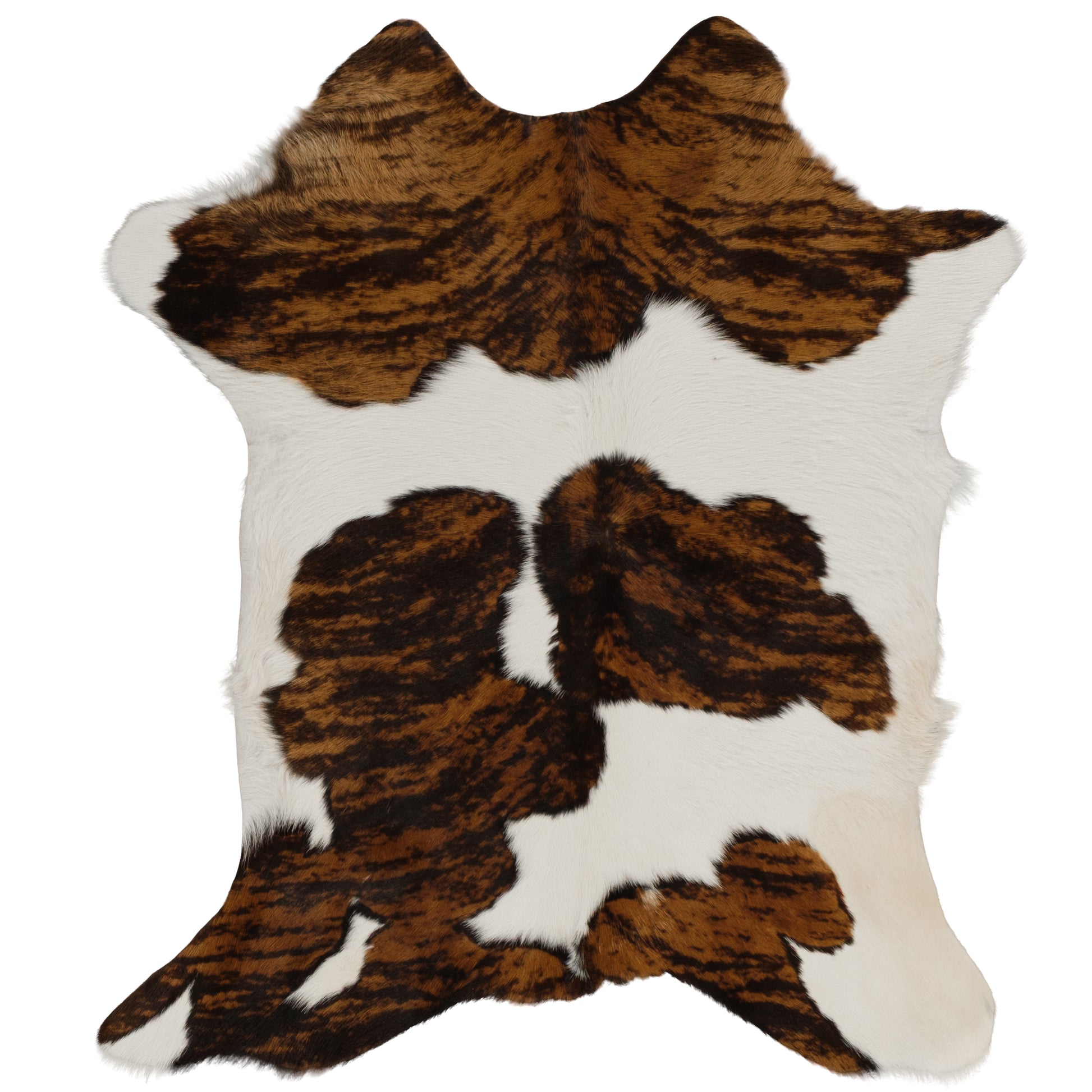 Brown & White Brindle Calf Skin Rug CF151 product image