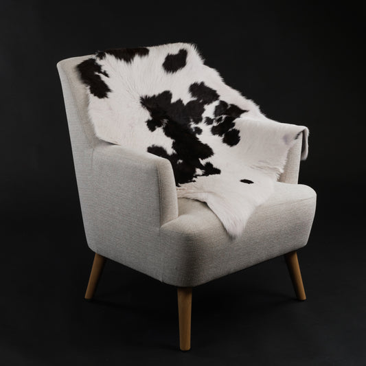 Black & White Calf Skin Rug CF157 Lifestyle Image