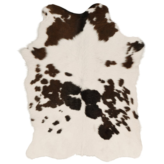 Black, Brown & White Dappled Calf Skin Rug CF163 product image