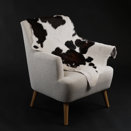 Brown & White Dappled Calf Skin Rug CF172 Lifestyle Image