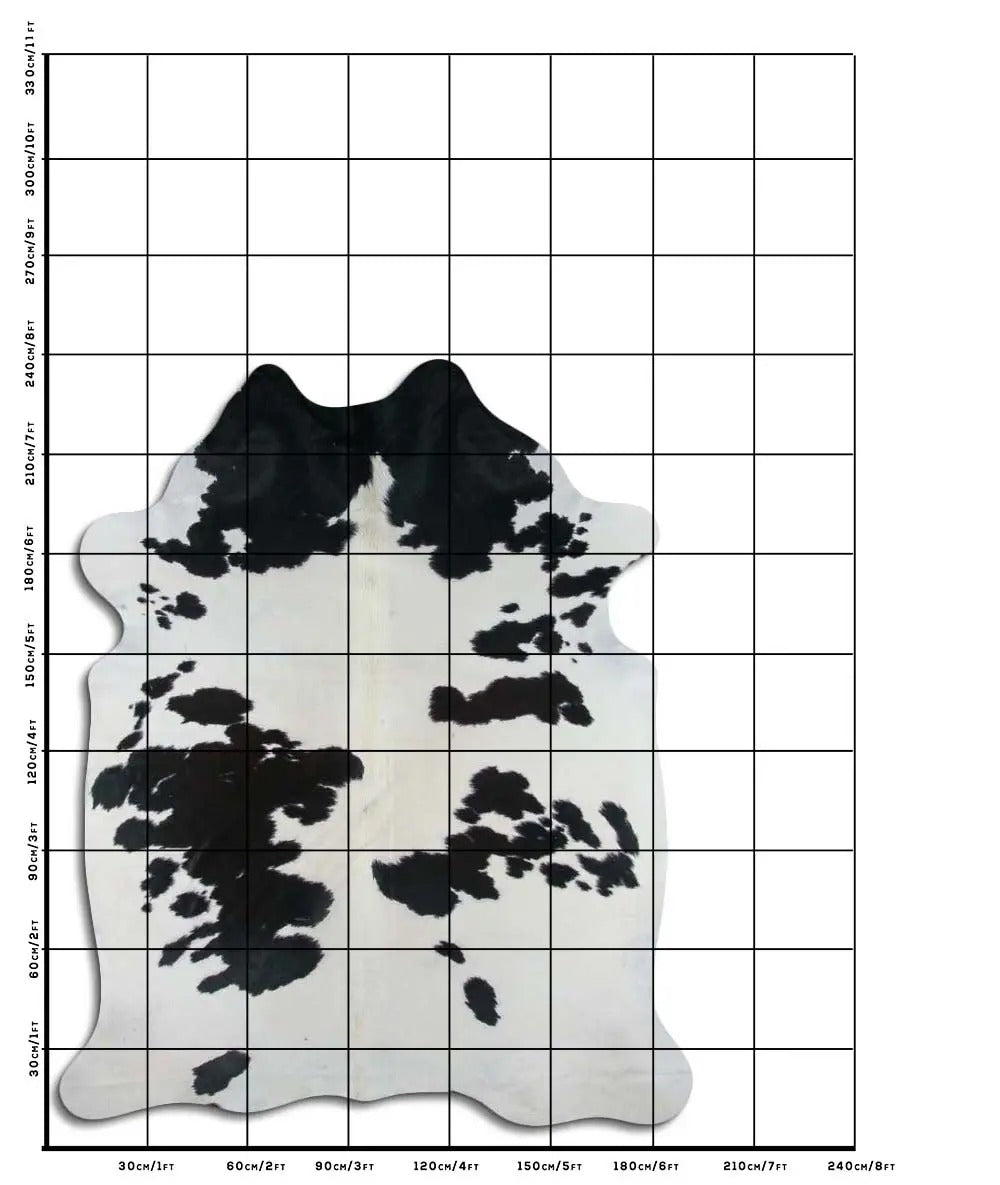 Black & White Cowskin Rug C01016