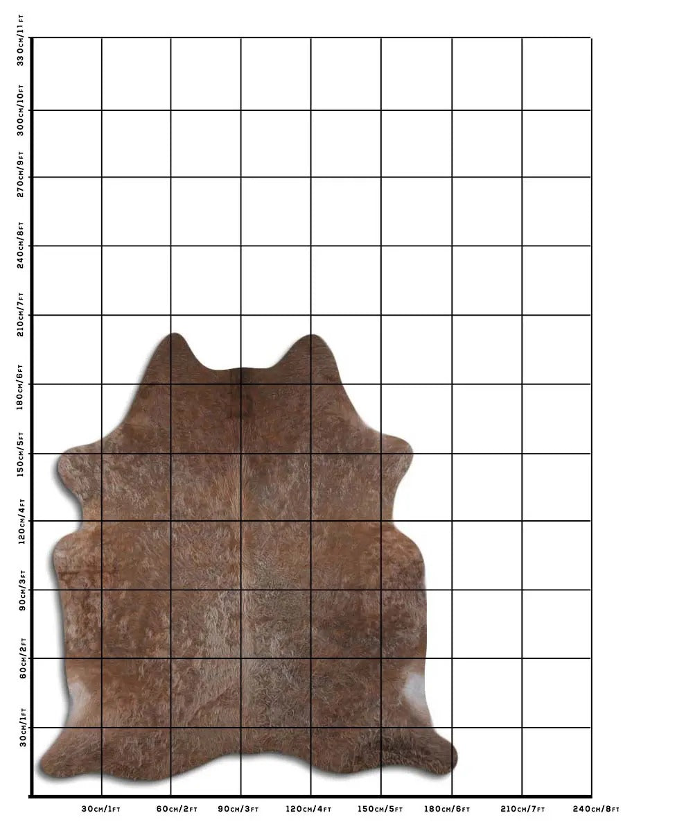 Cowskin Rug Caramel & White C00857